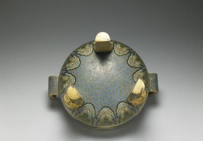 图片[3]-Copper ding-type tripod incense burner in cloisonne enamels, Qing dynasty (1644-1911)-China Archive